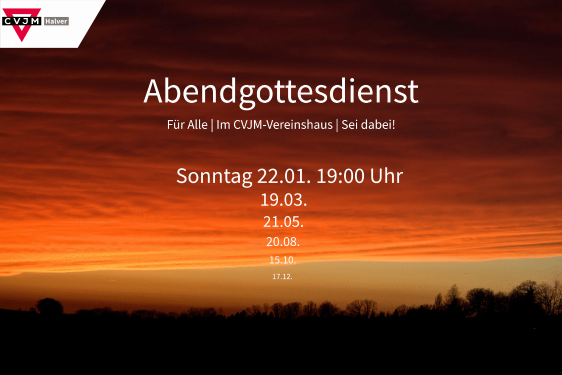 Abendgottesdienst-Flyer