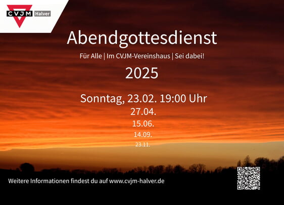 Abendgottesdienst-Flyer