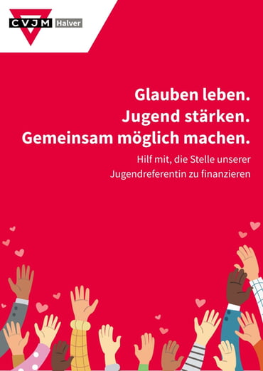 Flyer Finanzierungs Jugendreferentin Vorderseite